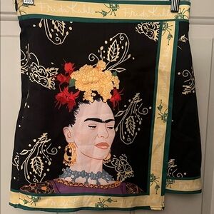Frida Kahlo Black Skirt by SHEIN